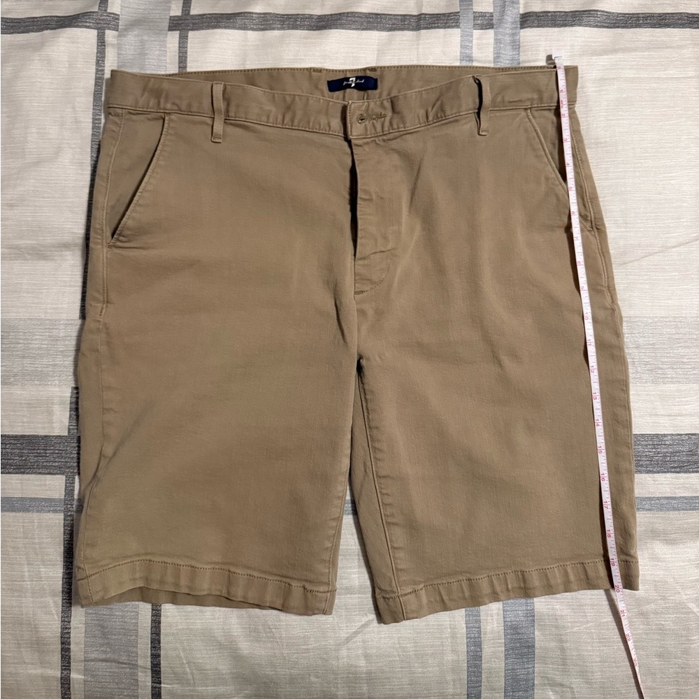 7 For All Mankind Tan Shorts 36